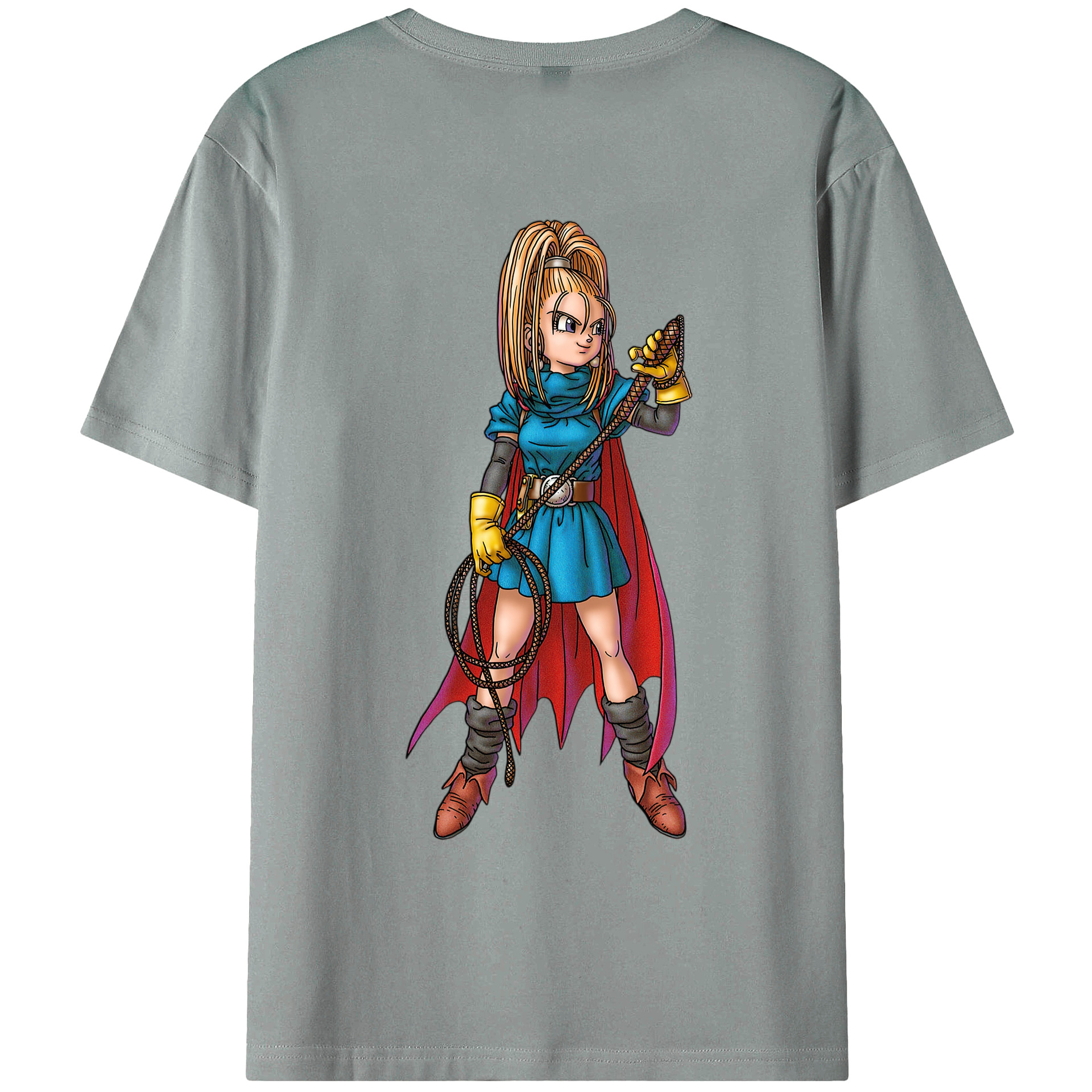 （画像用） ドラゴンクエスト Doragon Kuesuto Dragon Quest 綿100％ メンズ半袖Tシャツ（バックプリント） 通気性